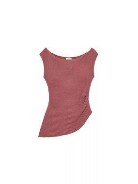 Zara Draped Asymmetric Top, size S